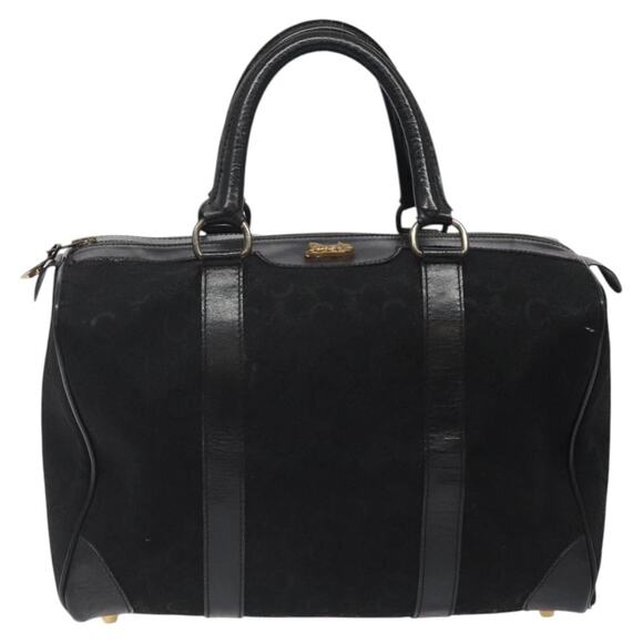CELINE C Sulky Hand Bag Canvas Black - Picture 2 of 12